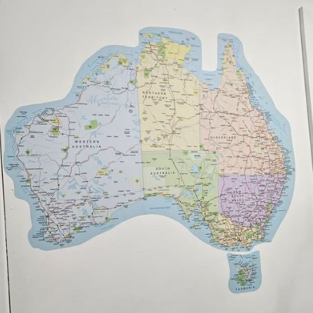 Australian States Jigsaw Map Sticker - AMD Touring