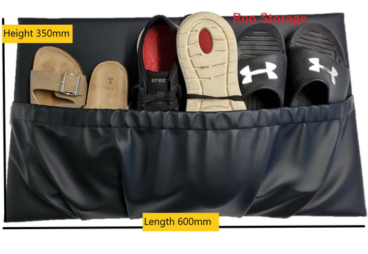 Caravan storage pocket long multi use- shoe pocket Roo storage
