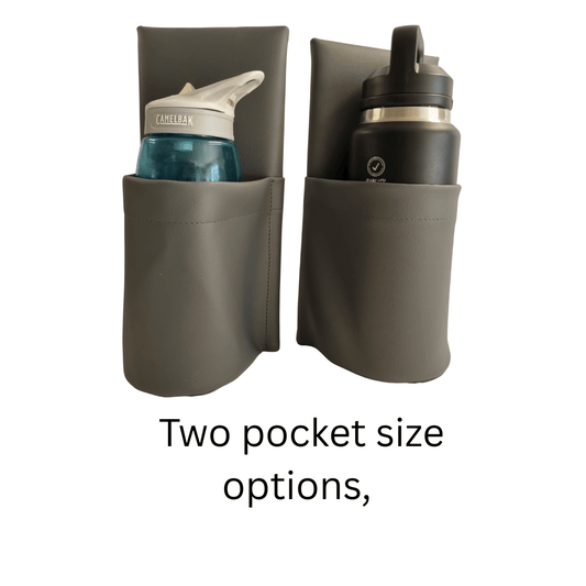 Leather Caravan storage pocket - Water bottle holder Synthetic leather - AMD Touring