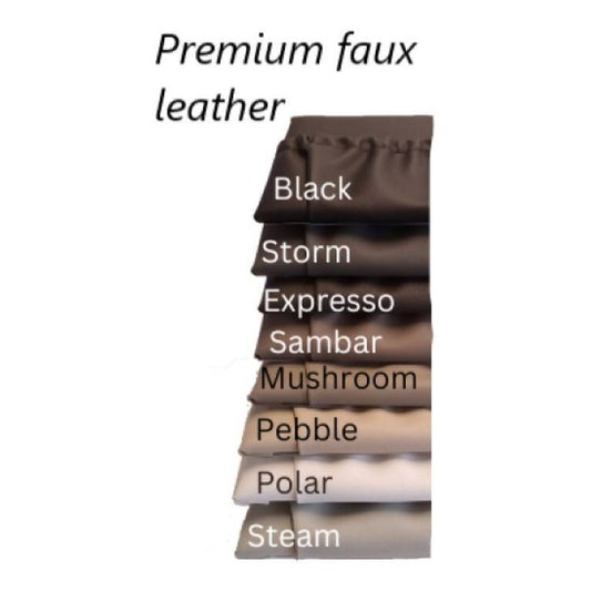 Caravan storage pocket mini double 200 x 470mm Premium faux Leather