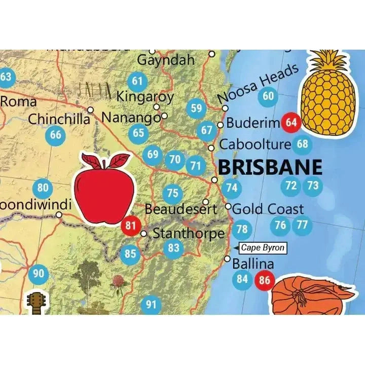 Big Things of Australia Map - Hema Maps - AMD Touring