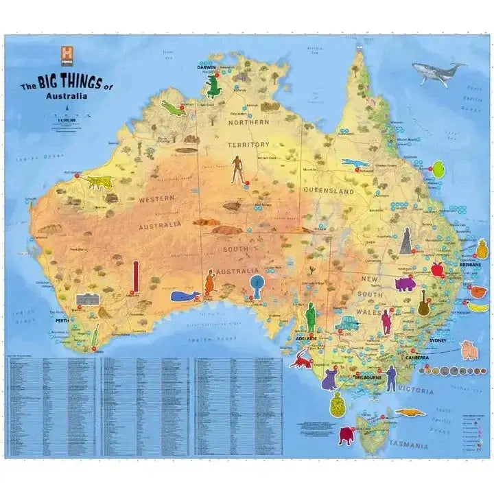 Big Things of Australia Map - Hema Maps - AMD Touring
