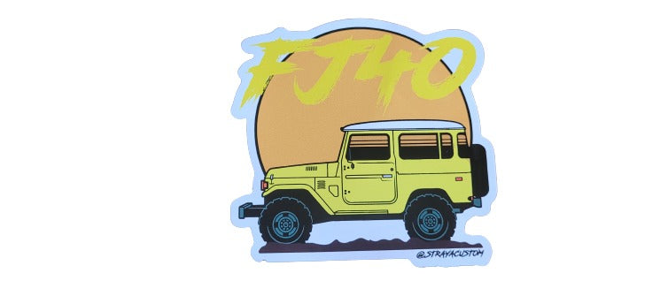 Classic Editon LandCruiser, Prado and Hilux 4wd stickers