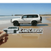 3 Pack White 100/105 Landcruiser with Rear Spare Tyre Stickers - AMD Touring