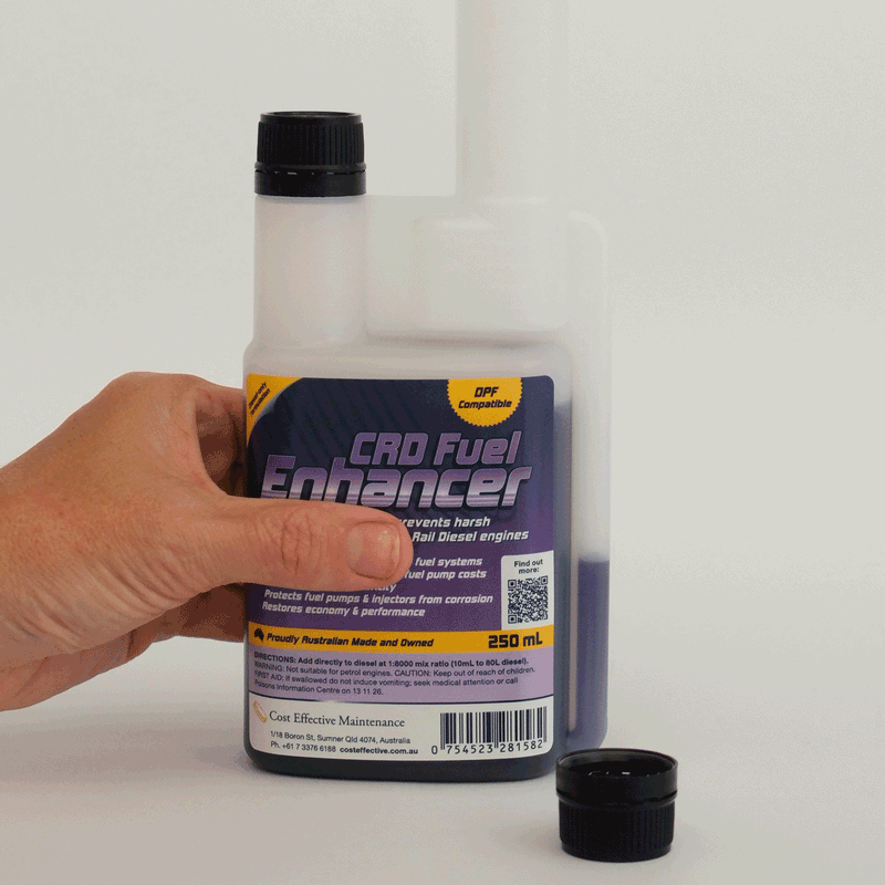 CRD Fuel Enhancer 250ml diesel additive squeeze bottle