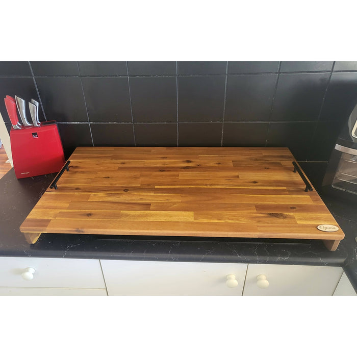 Stove Top Cover 600mm x 400mm with Handles & 70mm Risers (Legs) - AMD Touring