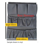 Caravan storage pocket. Multi pocket Roo Storage Dark grey