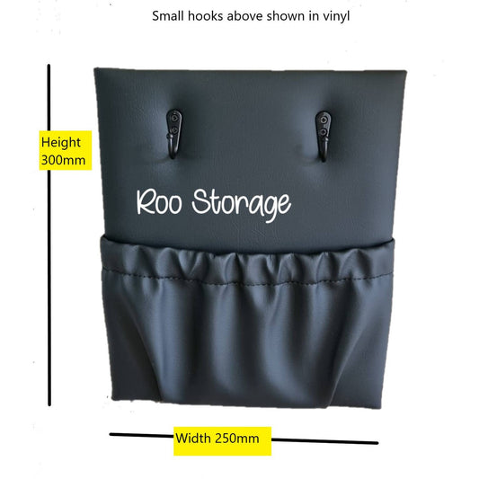 Caravan storage pocket Vinyl with hooks Roo Storage
