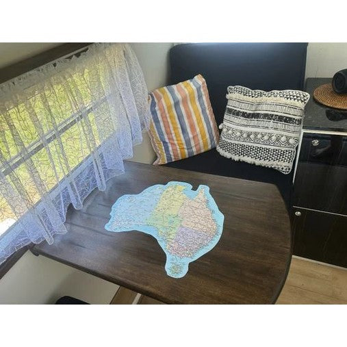 Large Rainbow Map of Australia Sticker – UV Protected Outdoor Travel Tracker