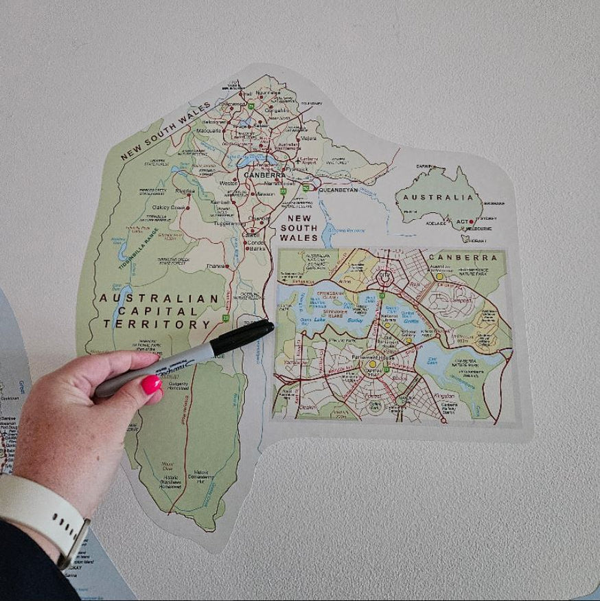 ACT Travel Map Sticker — AMD Touring