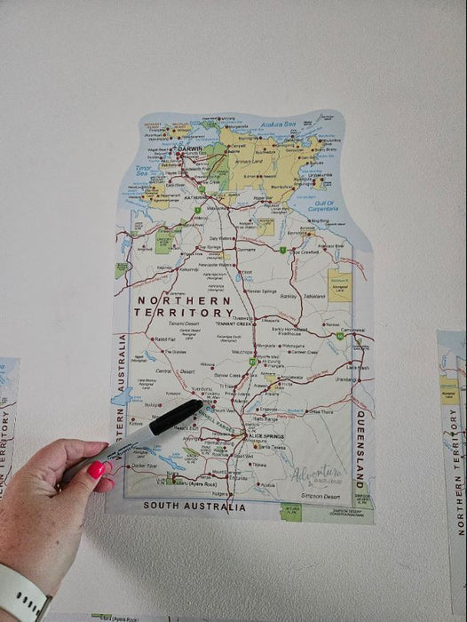 All State & Terriroty Travel Map Stickers - 8 Large Stickers Bundle Deal - AMD Touring