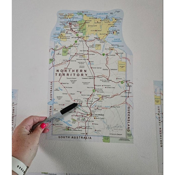 All State & Terriroty Travel Map Stickers - 8 Large Stickers Bundle Deal - AMD Touring