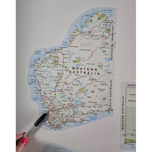 All State & Terriroty Travel Map Stickers - 8 Large Stickers Bundle Deal - AMD Touring