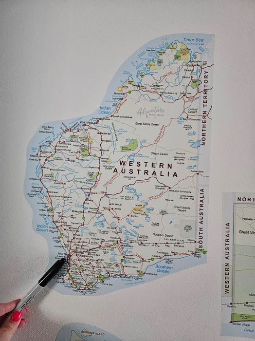 All State & Terriroty Travel Map Stickers - 8 Large Stickers Bundle Deal - AMD Touring