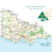 All State & Terriroty Travel Map Stickers - 8 Large Stickers Bundle Deal - AMD Touring