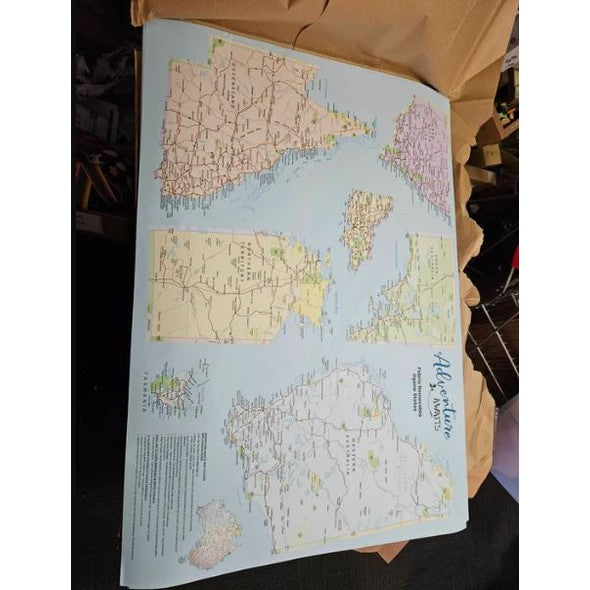 Australian States Jigsaw Map Sticker - AMD Touring