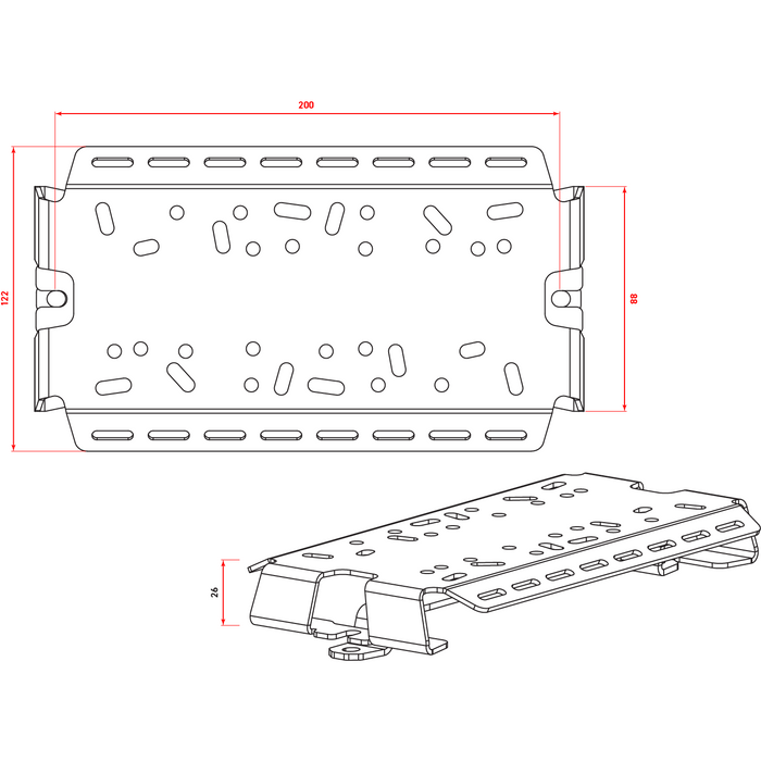 Battery Fuse Bracket to suit Nissan Patrol GU Y61 - AMD Touring