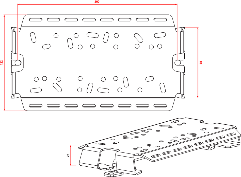 Battery Fuse Bracket to suit Nissan Patrol GU Y61 - AMD Touring