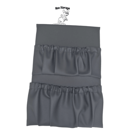 Caravan Storage pocket double pockets, Faux leather 300mm (w) x 450mm (h) - AMD Touring