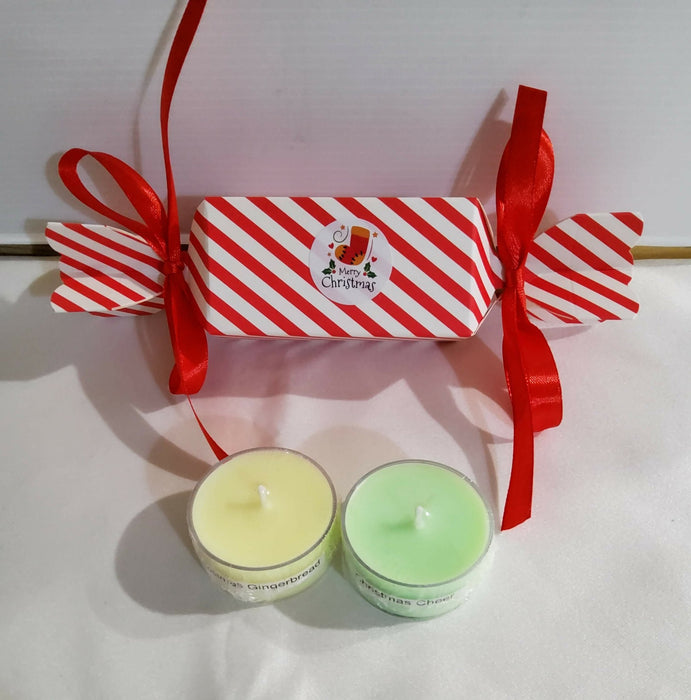 Christmas Bon Bon Giftbox - 6 x Christmas Bon Bons - Soy Tealights - Free Shipping - AMD Touring