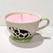 Cow Mug Soy Candle - Moonstone Moss Scent, Handmade in Australia - Free Shipping - AMD Touring