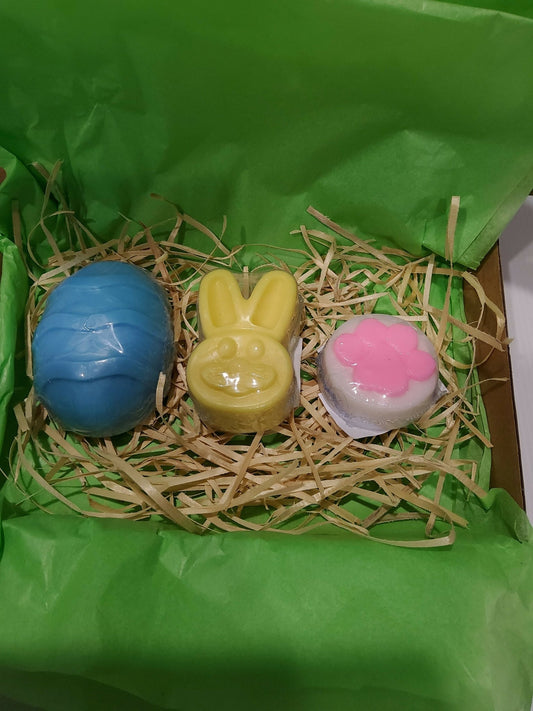 Handmade Soap - Easter - Easter Gift Pack Blue/Pink/Yellow - Made in Australia - Vegan Friendly - Free Shipping - AMD Touring