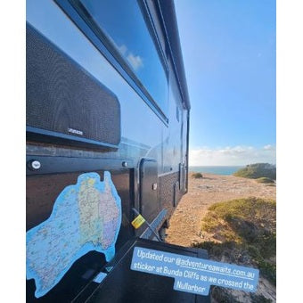 Large Removable Aussie Map Sticker + Free Shipping - AMD Touring