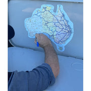 Large Removable Aussie Map Sticker + Free Shipping - AMD Touring