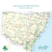 New South Wales Travel Map Sticker - AMD Touring