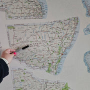 New South Wales Travel Map Sticker - AMD Touring