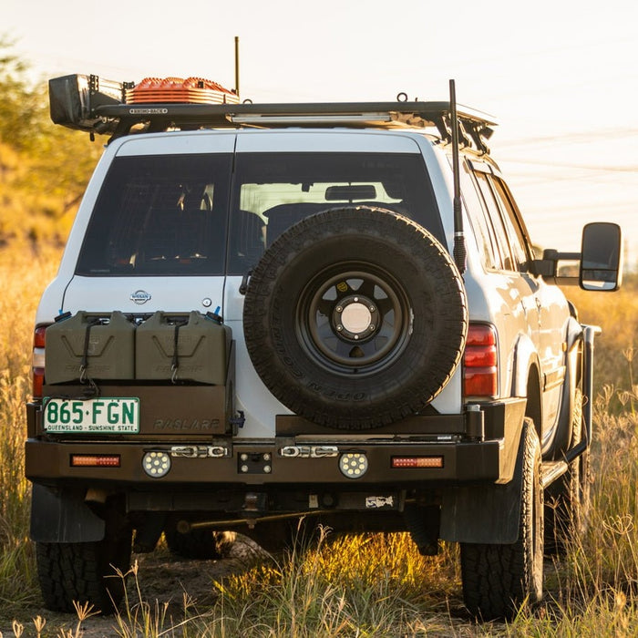 Rear Hinge Antenna Mount to suit Nissan Patrol Y61 GU - AMD Touring