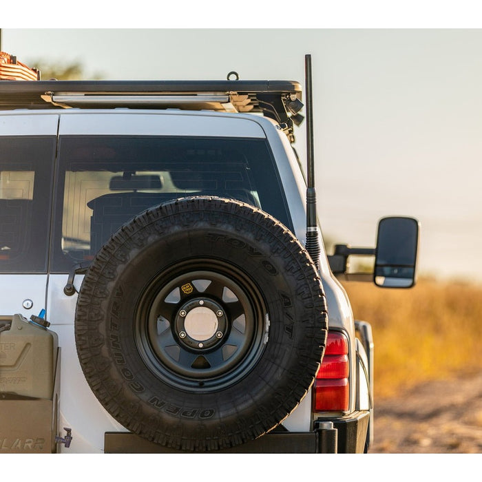 Rear Hinge Antenna Mount to suit Nissan Patrol Y61 GU - AMD Touring