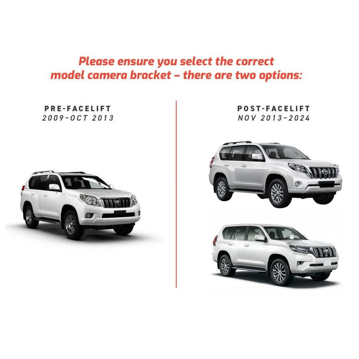 Reversing Camera Relocation Bracket to suit Toyota Prado 150 - AMD Touring