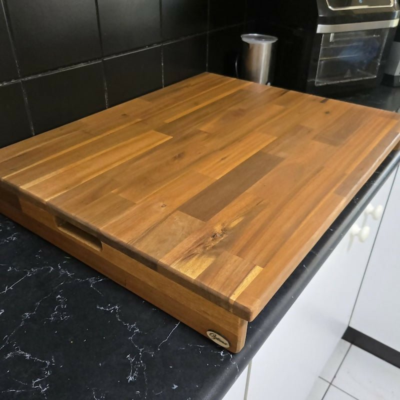 Stove Top Cover 600mm x 400mm with Cut Out Handles & 70mm Risers (Legs) - AMD Touring