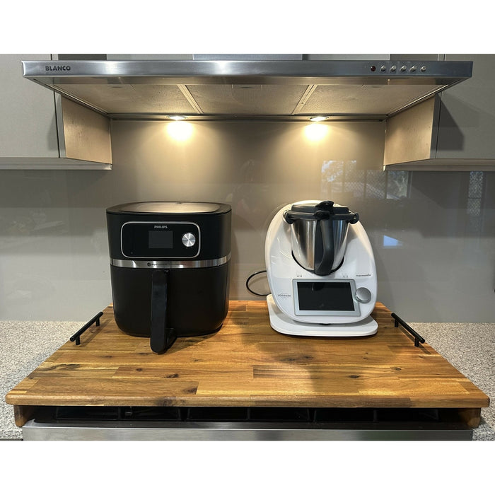 Stove Top Cover 600mm x 400mm with Handles & 70mm Risers (Legs) - AMD Touring