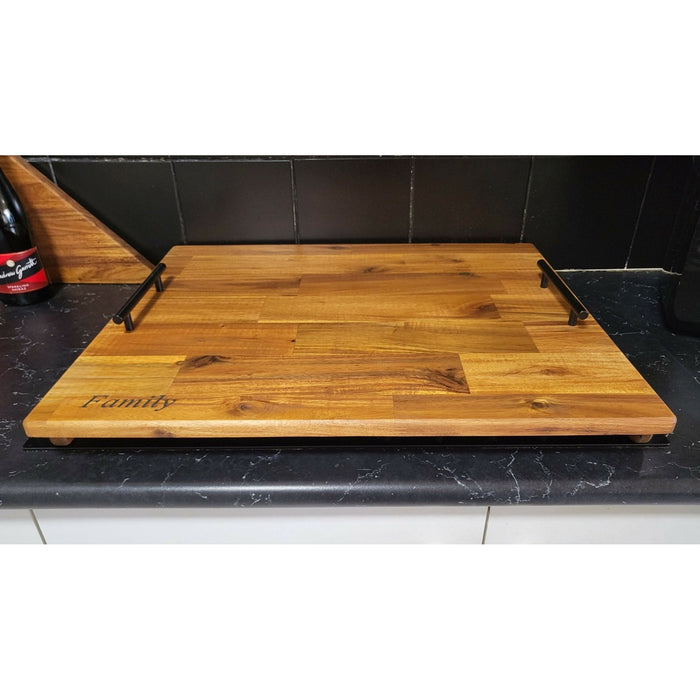 Stove Top Cover 600mm x 400mm with Handles & 70mm Risers (Legs)