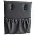 Synthetic Leather caravan storage pocket with hooks - AMD Touring