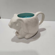 Teacup Candle - Candle in a Mug - Bunny - Large - Soy Candle - Easter - Almond Biscotti - AMD Touring