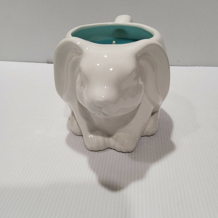 Teacup Candle - Candle in a Mug - Bunny - Large - Soy Candle - Easter - Almond Biscotti - AMD Touring