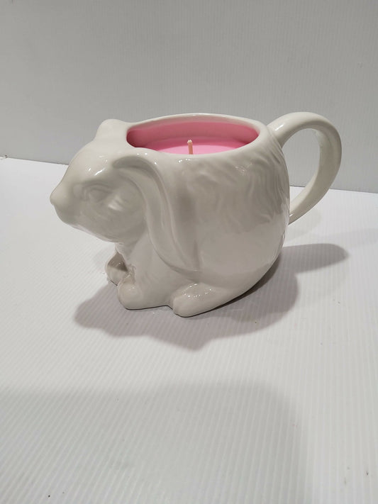 Teacup Candle - Candle in a Mug - Large Soy Candle - Easter - Hot Cross Buns - AMD Touring