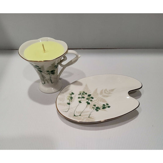 Teacup Candle - Soy Candle - Lily of the Valley Fragrance - AMD Touring