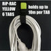 Yellow Rip Rack 6 Tab Lead Organiser - AMD Touring
