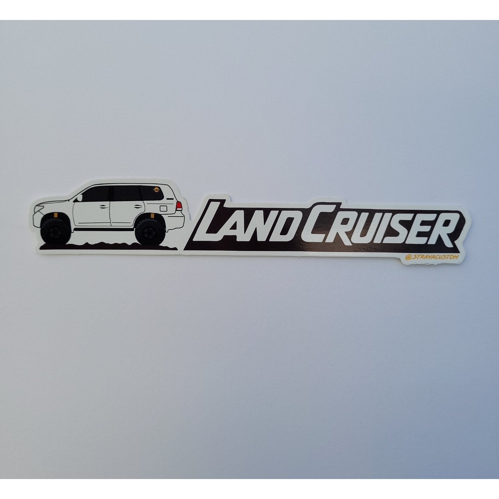 3 Pack White 200s Landcruiser Stickers - AMD Touring