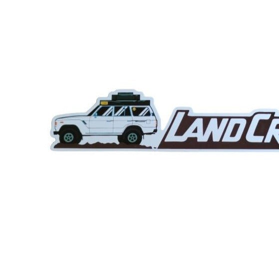3 Pack White 60s Landcruiser Stickers - AMD Touring