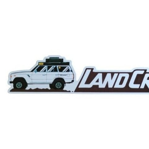 3 Pack White 60s Landcruiser Stickers - AMD Touring