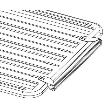 30" LED Slimline Light Bar Brackets to suit Rhino Platform Rack - AMD Touring