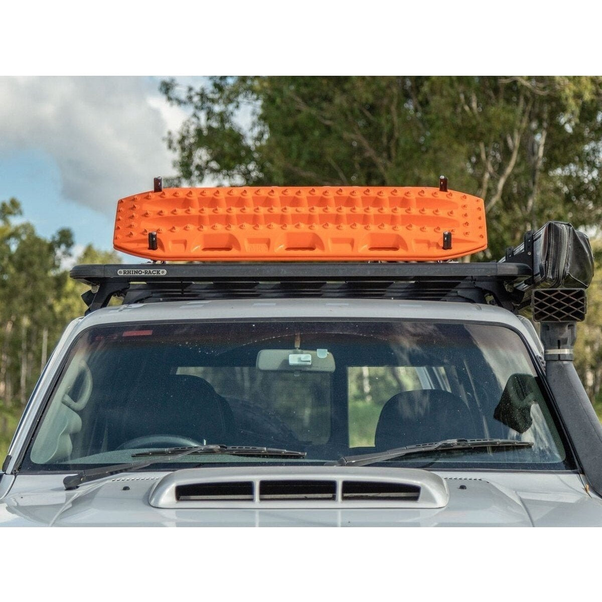 Angled Wind Deflector Maxtrax Mounts to suit Rhino-Rack Pioneer Platform - AMD Touring