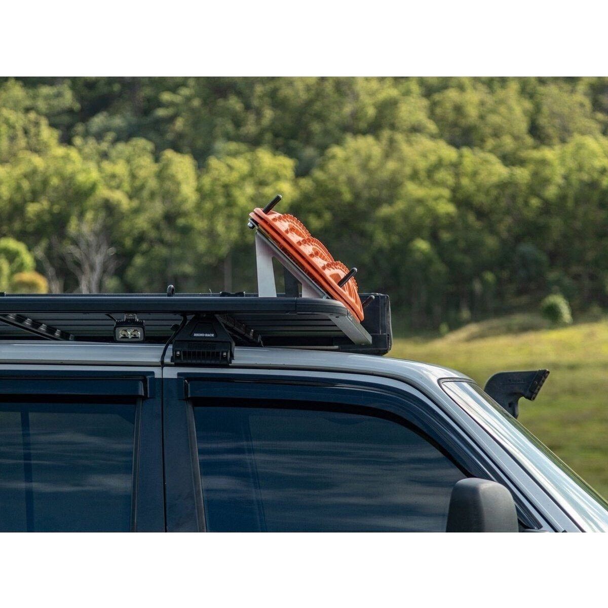 Angled Wind Deflector Maxtrax Mounts to suit Rhino-Rack Pioneer Platform - AMD Touring