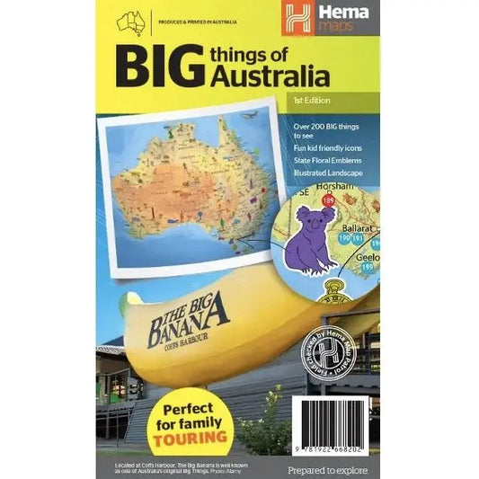 Big Things of Australia Map - Hema Maps - AMD Touring