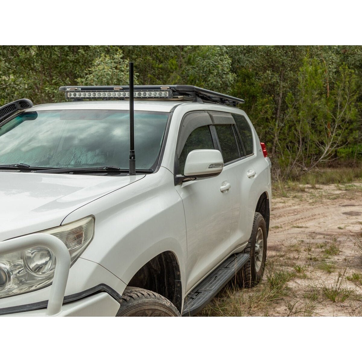 Bonnet Hinge Aerial Mount to suit Toyota Prado 150 - AMD Touring